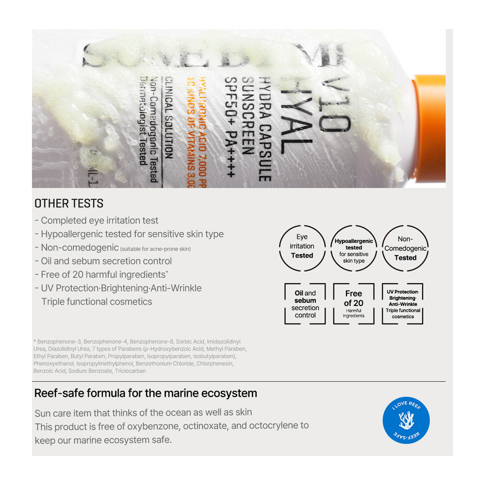 SOME BY MI V10 Hyal Hydra Capsule Sunscreen - Peaches&Creme Shop Korean Skincare Malta