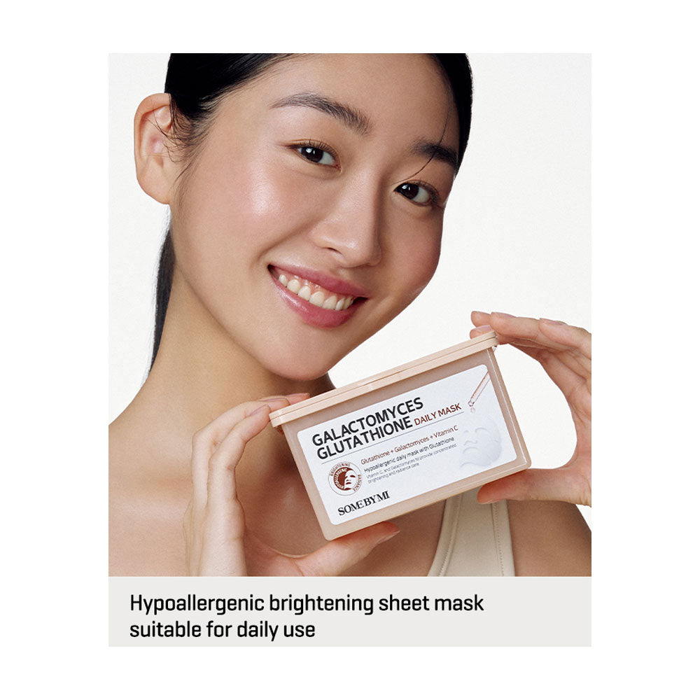 Some By Mi Galactomyces Glutathione Daily Mask - Peaches&Creme Shop Korean Skincare Malta