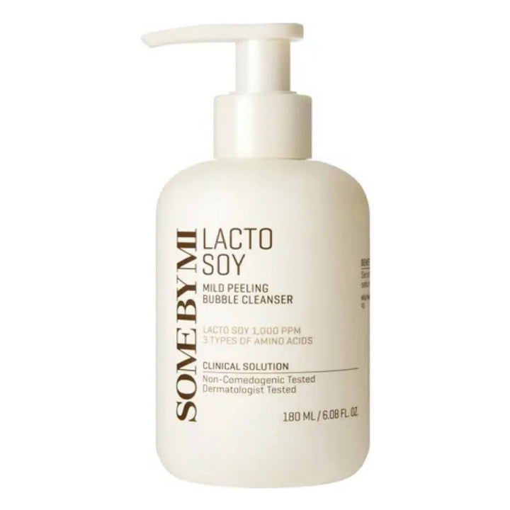 SOME BY MI Lacto Soy Mild Peeling Bubble Cleanser - Peaches&Creme Shop Korean Skincare Malta