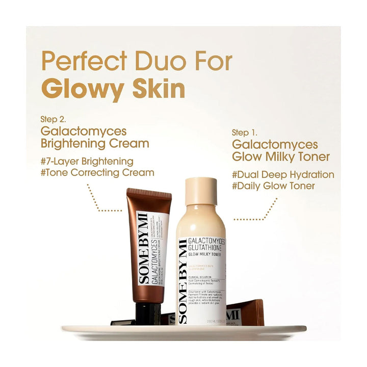 SOME BY MI Galactomyces Glutathione Glow Milky Toner - Peaches&Creme Shop Korean Skincare Malta
