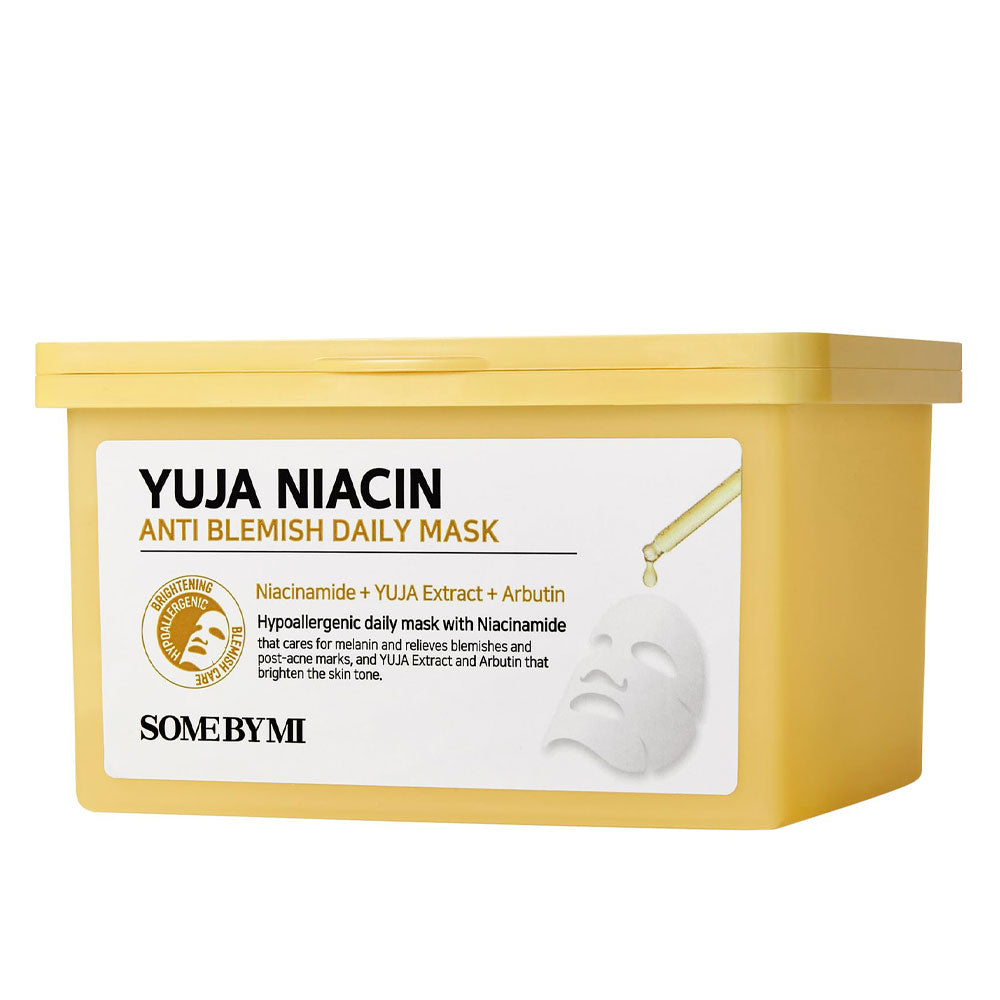 SOME BY MI Yuja Niacin Anti Blemish Daily Mask - Peaches&Creme Shop Korean Skincare Malta