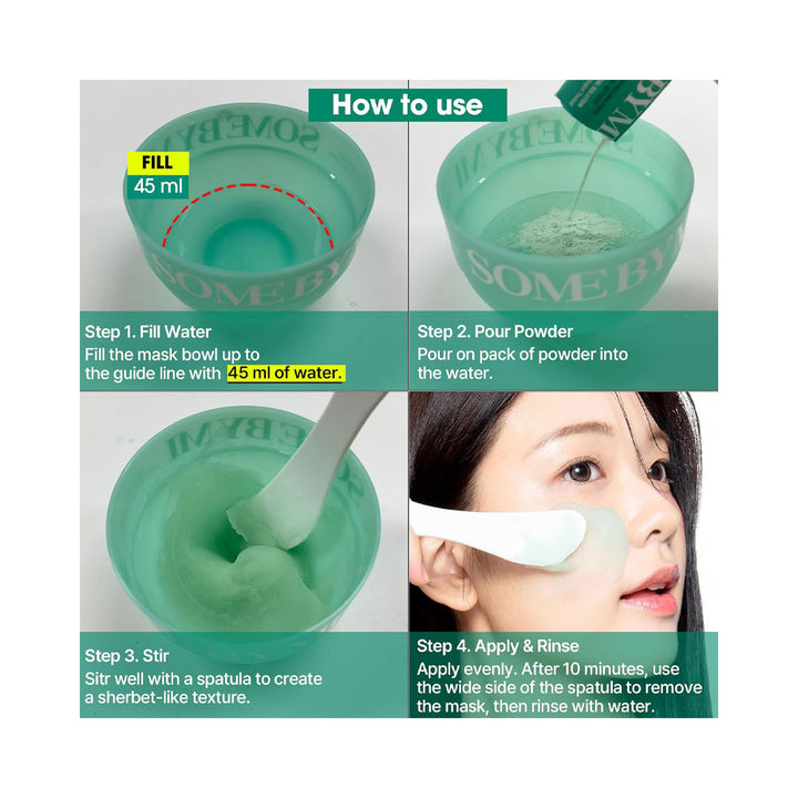 SOME BY MI PDRN Spirulina Soothing Sherbet Mask - Peaches&Creme Shop Korean Skincare Malta