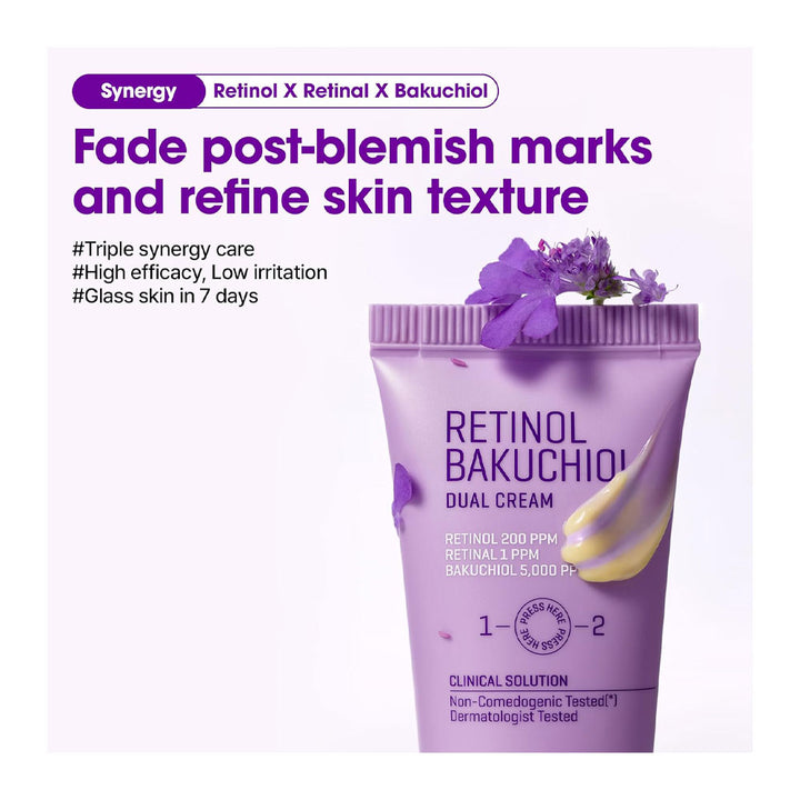 SOME BY MI Retinol Bakuchiol Dual Cream - Peaches&Creme Shop Korean Skincare Malta