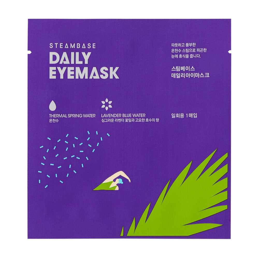 STEAMBASE Daily Eyemask Lavender Blue Water - Peaches&Creme Shop Korean Skincare Malta