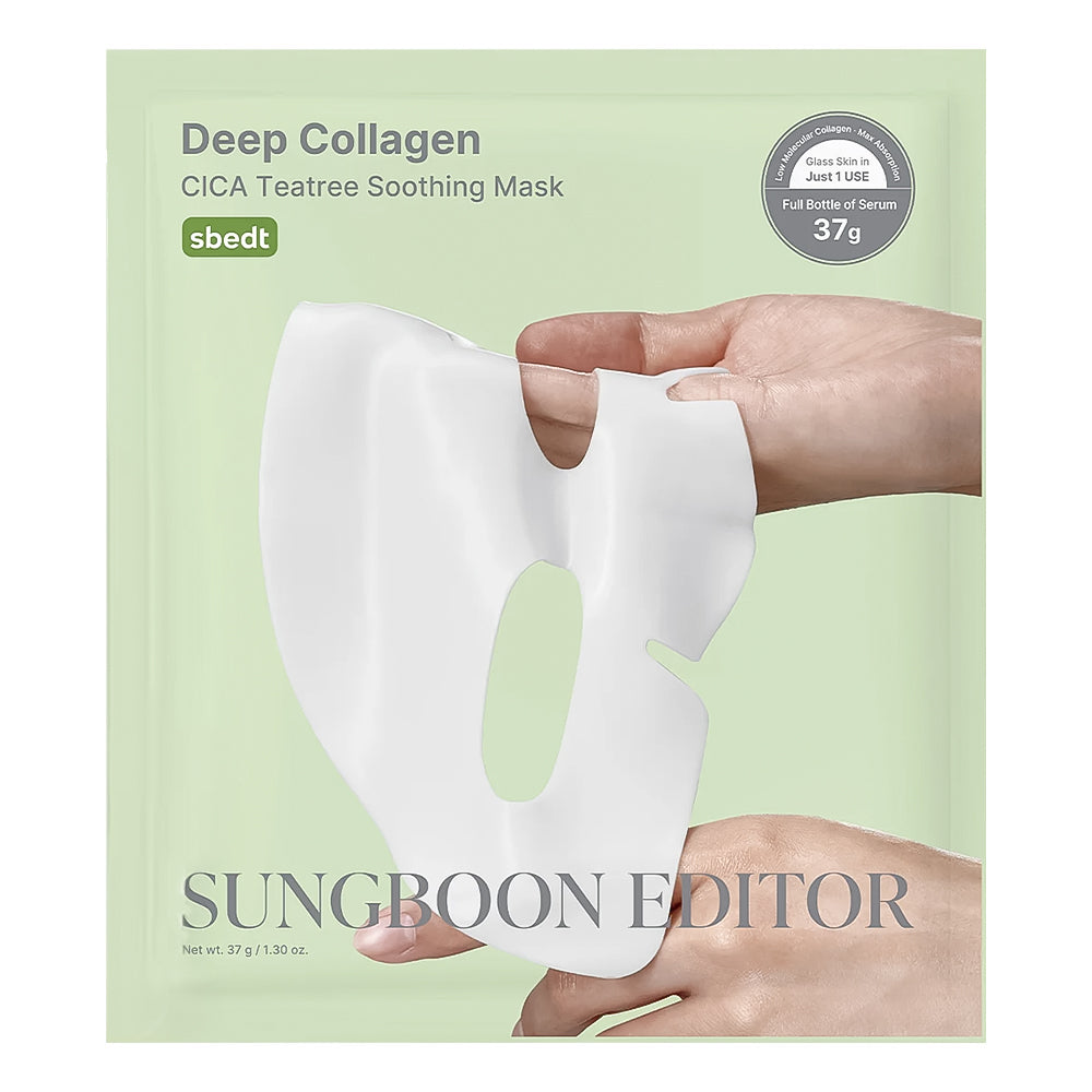 SUNGBOON EDITOR Deep Collagen Cica Teatree Soothing Mask - Peaches&Creme Shop Korean Skincare Malta