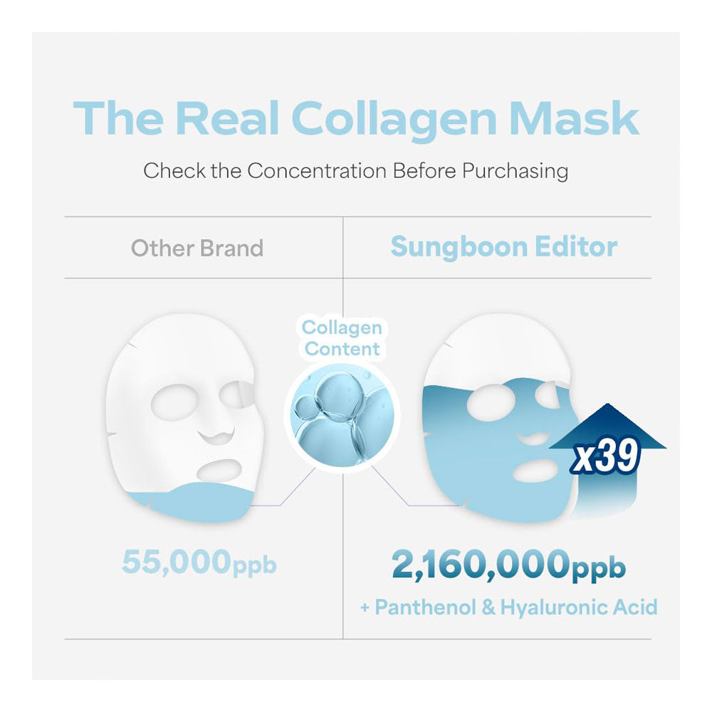 SUNGBOON EDITOR Deep Collagen Hyalu-B5 Hydrating Mask - Peaches&Creme Shop Korean Skincare Malta