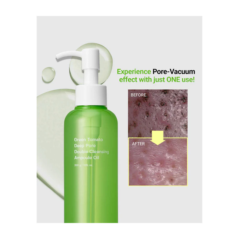 SUNGBOON EDITOR Green Tomato Double Cleansing Ampoule Oil - Peaches&Creme Shop Korean Skincare Malta
