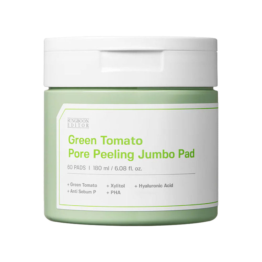SUNGBOON EDITOR Green Tomato Pore Peeling Jumbo Pad - Peaches&Creme Shop Korean Skincare Malta