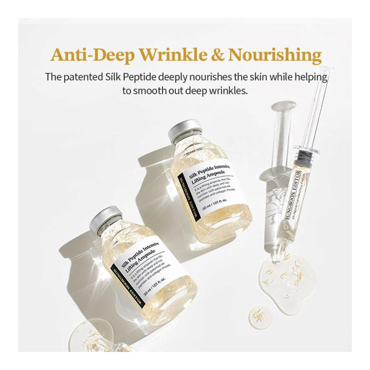 SUNGBOON EDITOR Silk Peptide Intensive Lifting Ampoule - Peaches&Creme Shop Korean Skincare Malta