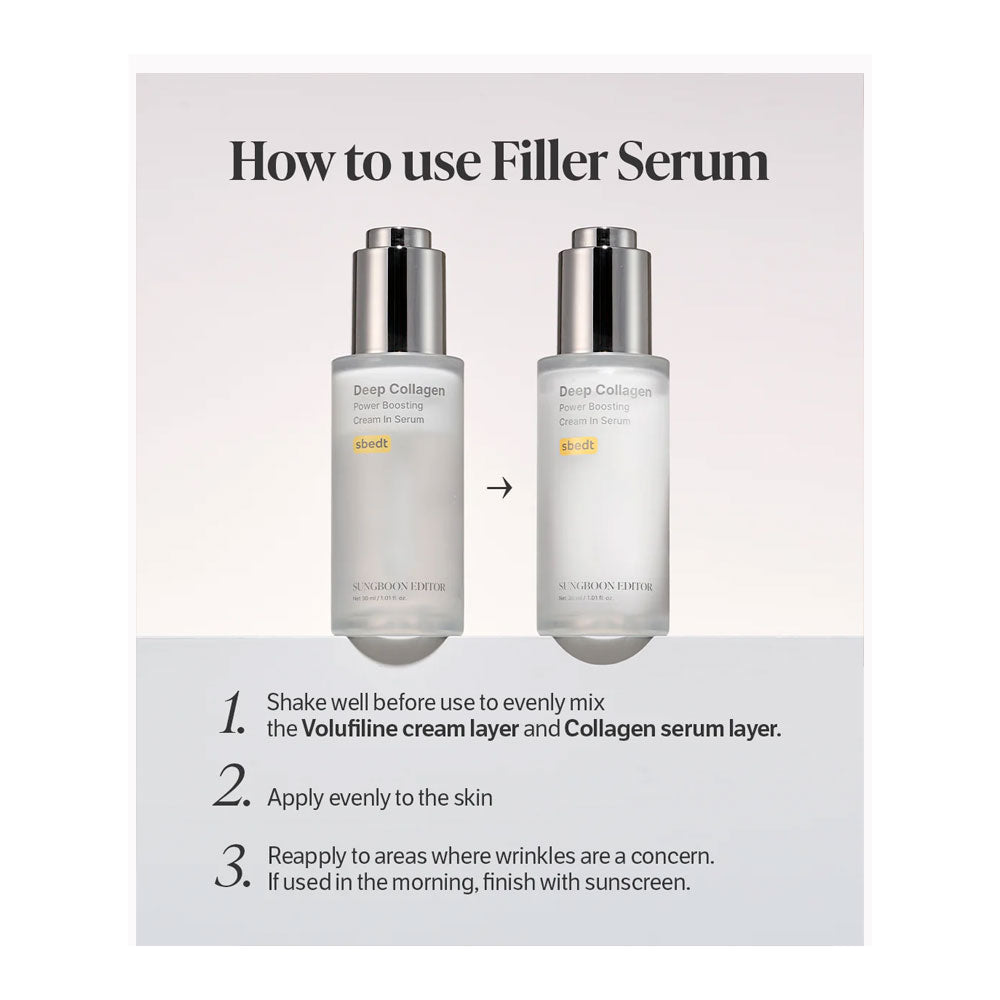SUNGBOON EDITOR Deep Collagen Cream In Serum - Peaches&Creme Shop Korean Skincare Malta