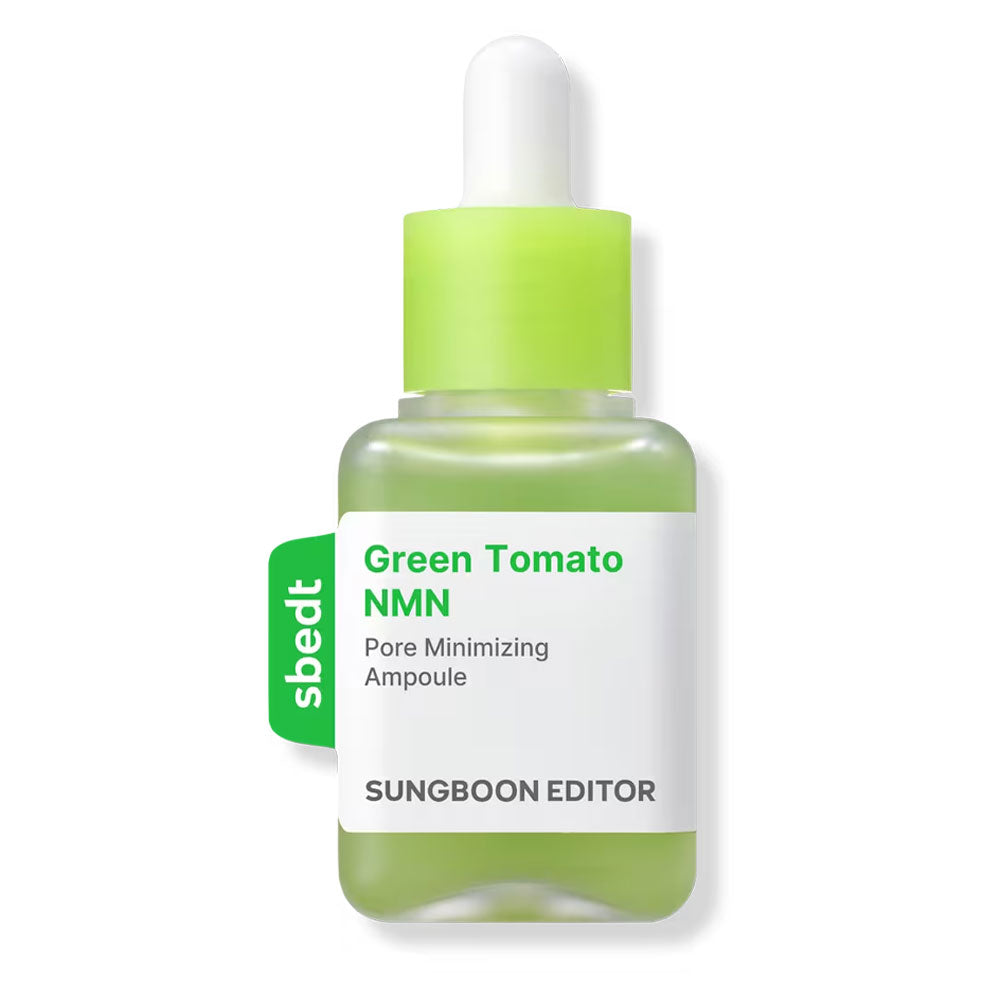SUNGBOON EDITOR Green Tomato NMN Pore Minimizing Ampoule - Peaches&Creme Shop Korean Skincare Malta