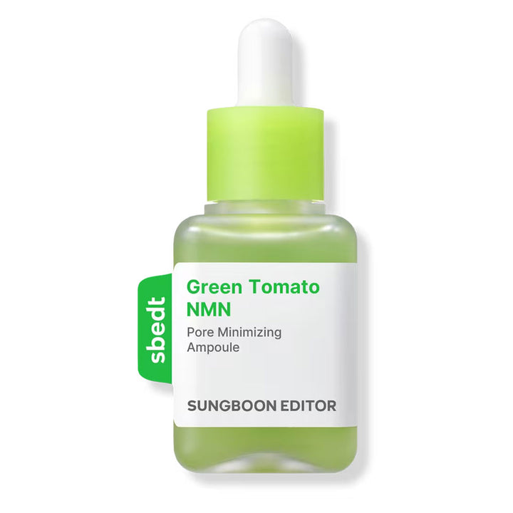 SUNGBOON EDITOR Green Tomato NMN Pore Minimizing Ampoule - Peaches&Creme Shop Korean Skincare Malta