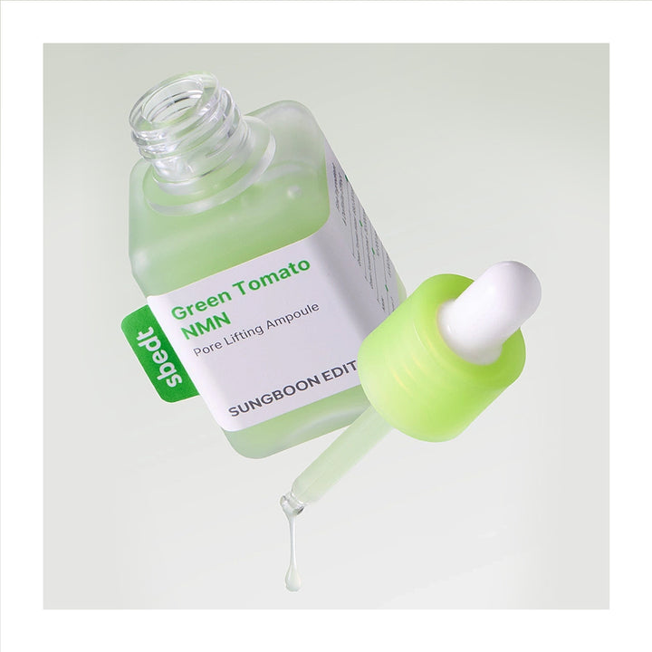 SUNGBOON EDITOR Green Tomato NMN Pore Minimizing Ampoule - Peaches&Creme Shop Korean Skincare Malta