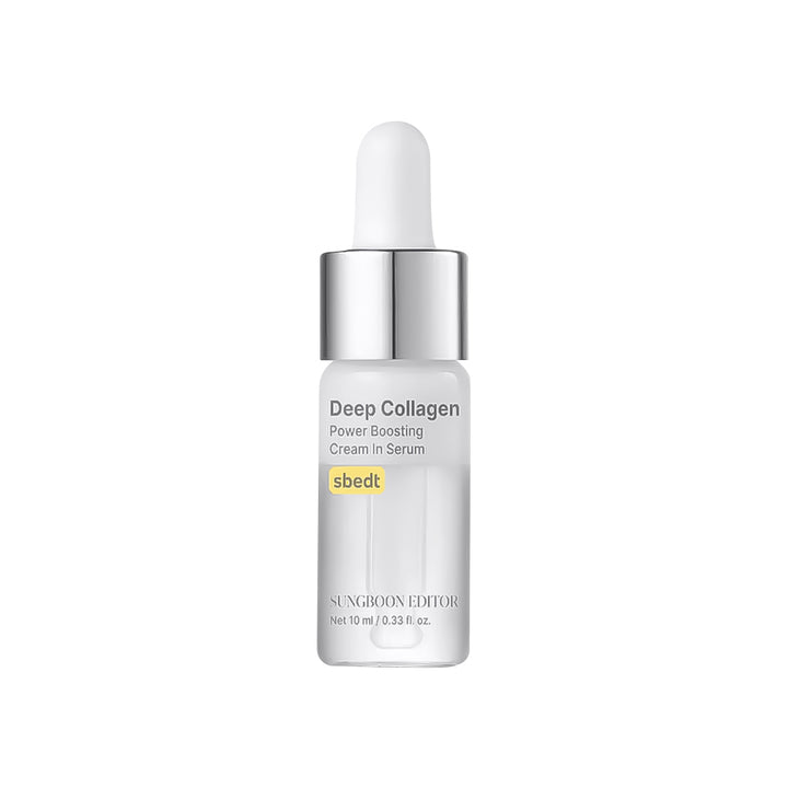 Sbedt Deep Collagen serum bottle on a white background