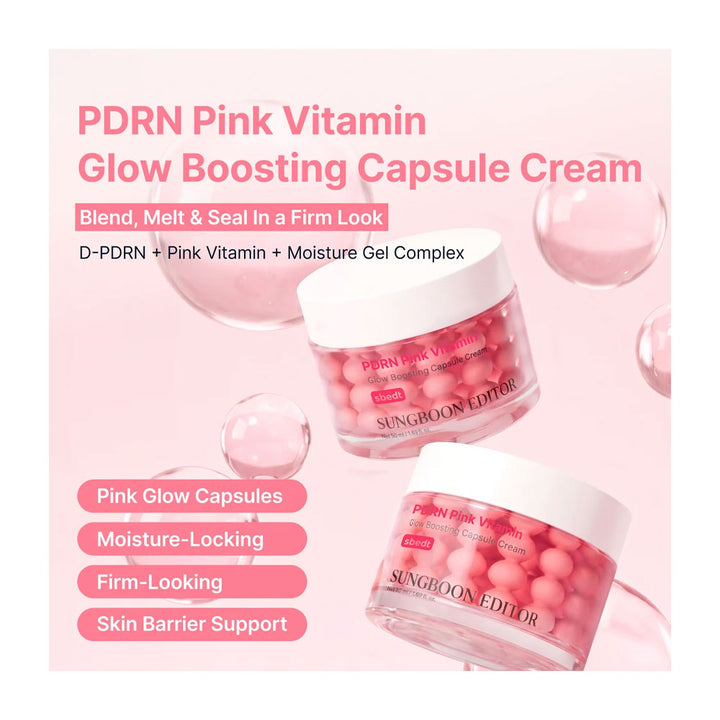 PDRN Pink Vitamin Glow Boosting Capsule Cream