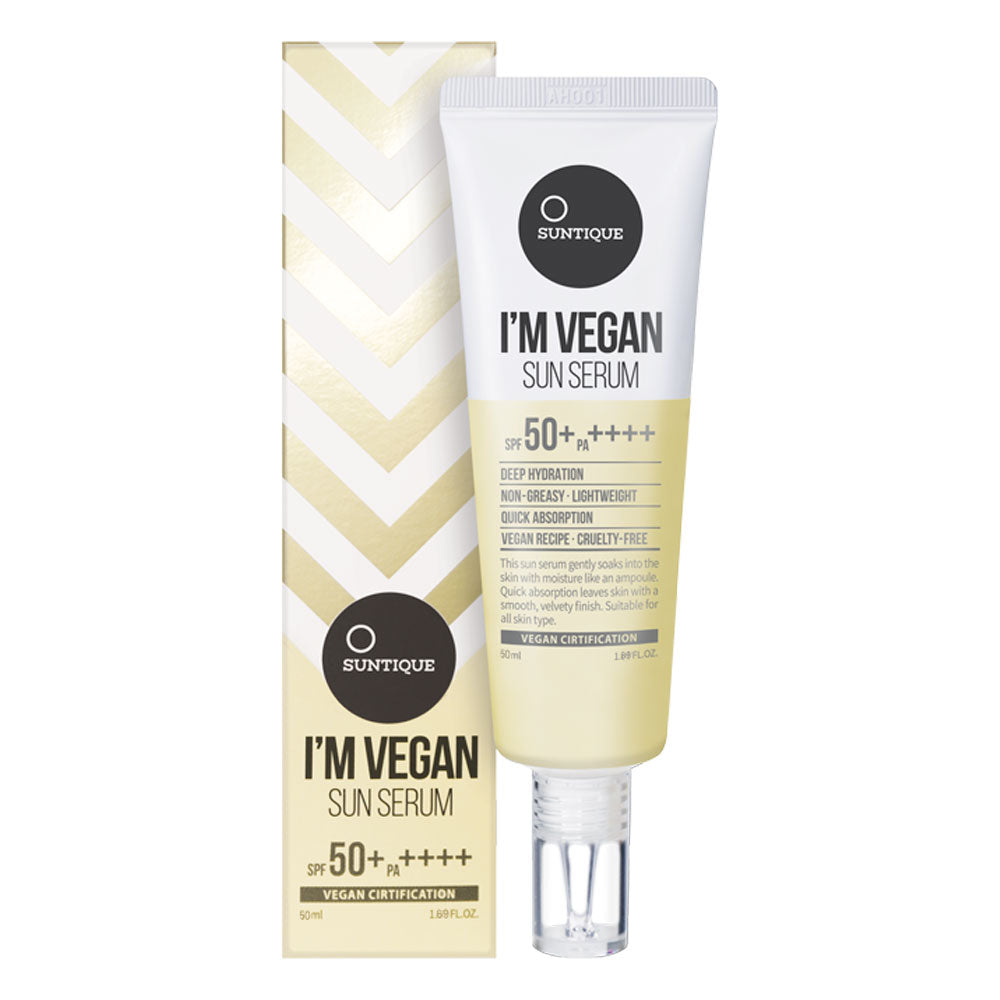 SUNTIQUE I'M VEGAN Sun Serum - Peaches&Creme Shop Korean Skincare Malta