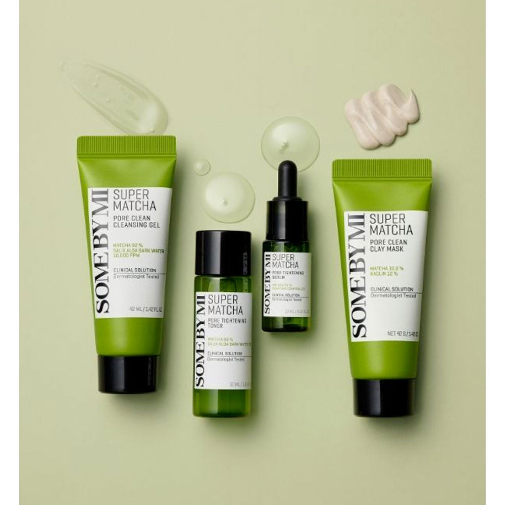 SOME BY MI Super Matcha Pore Care Starter Kit - Peaches&Creme Shop Korean Skincare Malta