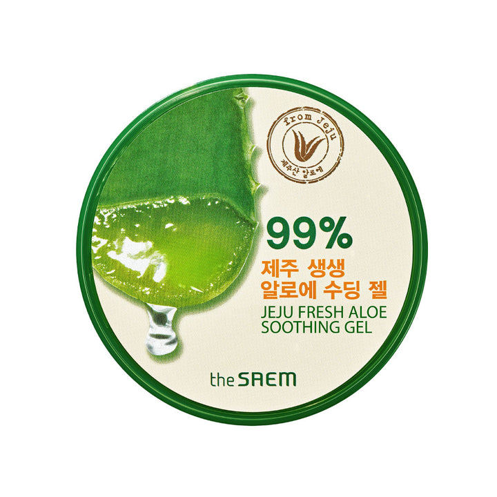 THE SAEM Jeju Fresh Aloe Soothing Gel 99% - Peaches&Creme Shop Korean Skincare Malta