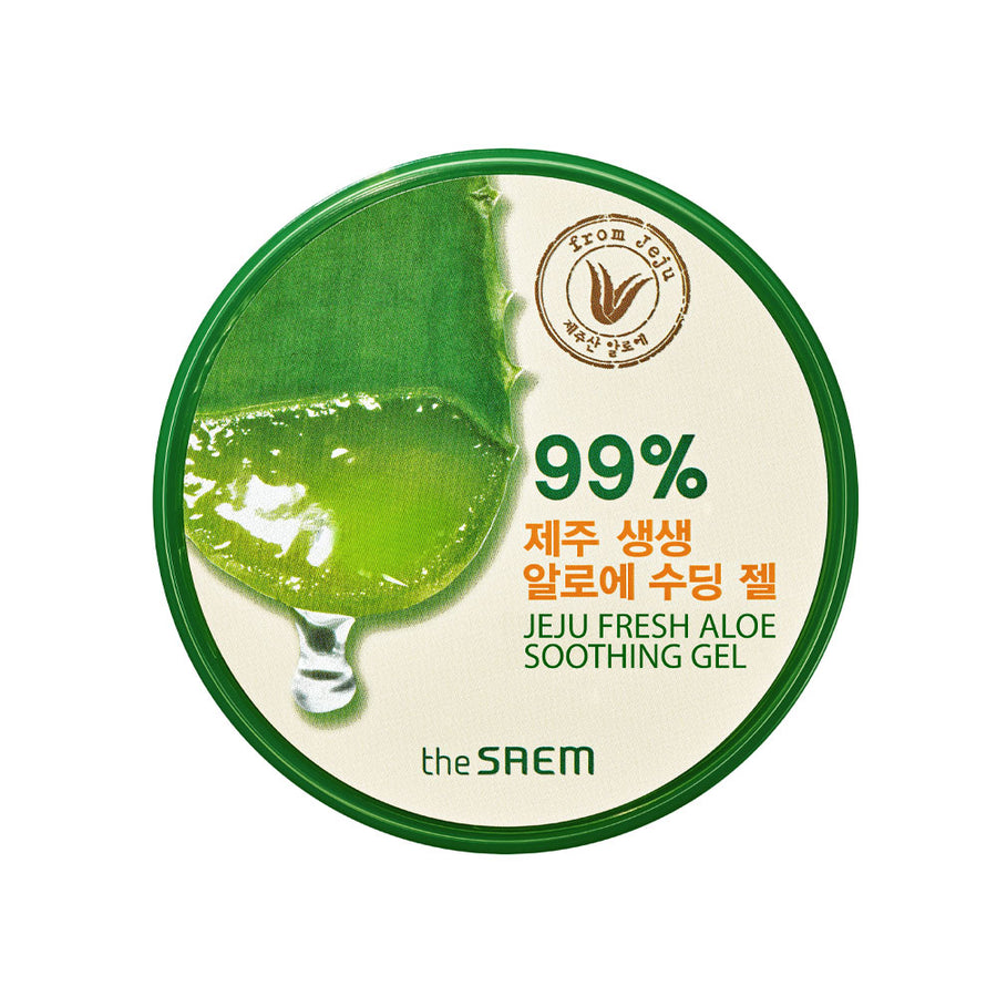 THE SAEM Jeju Fresh Aloe Soothing Gel 99% - Peaches&Creme Shop Korean Skincare Malta