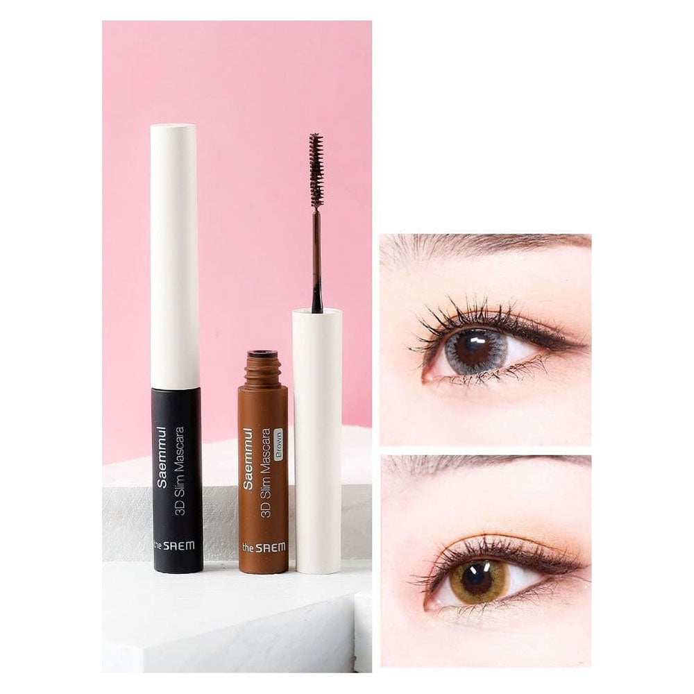 The Saem 3d Slim Mascara Black - Peaches&creme Korean Skincare Malta