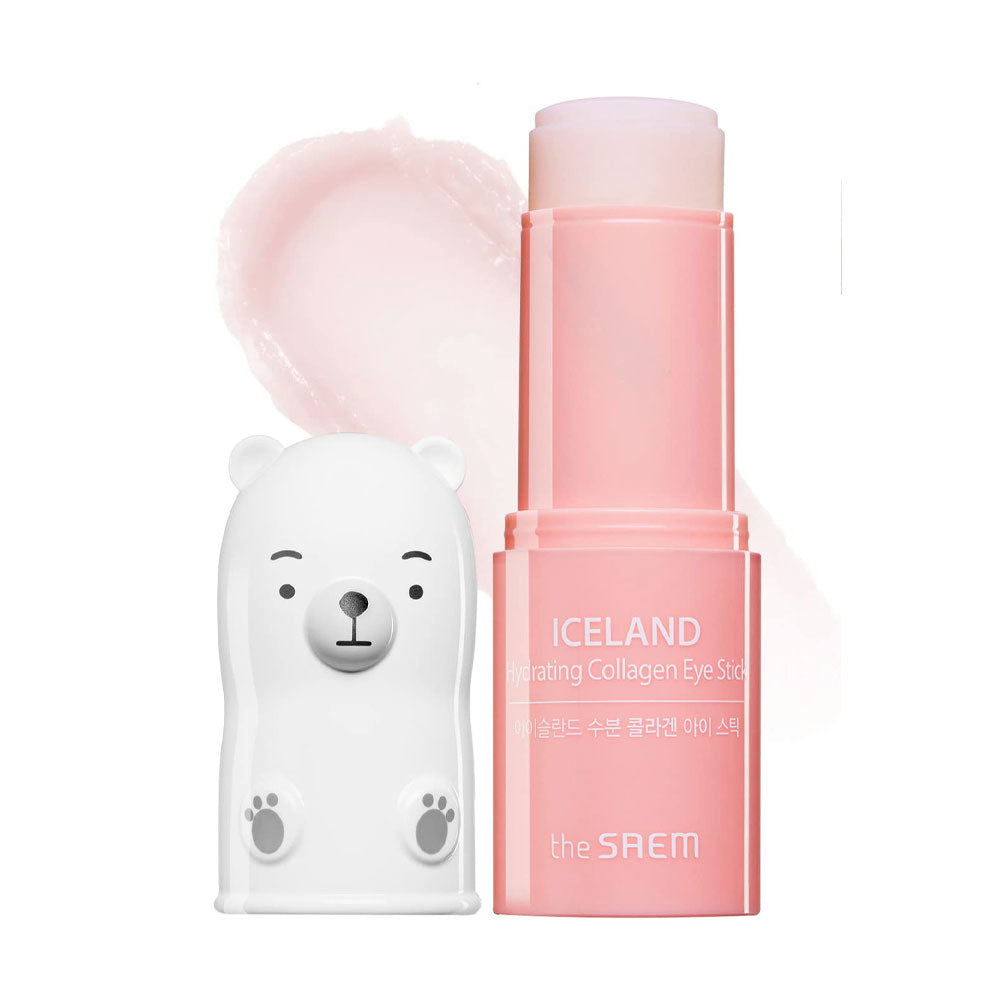 THE SAEM Iceland Hydrating Collagen Eye Stick - Peaches&Creme Shop Korean Skincare Malta