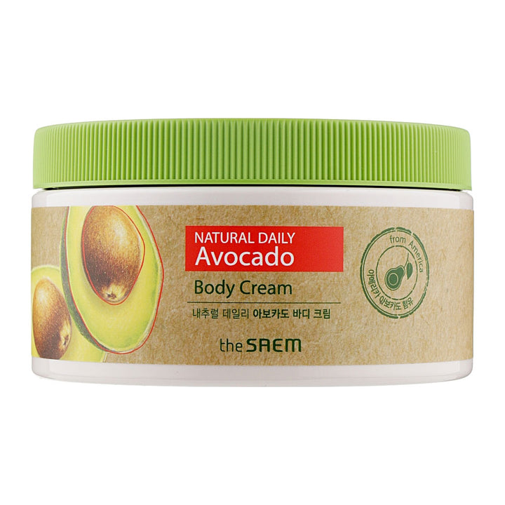 THE SAEM Natural Daily Avocado Body Cream - Peaches&Creme Shop Korean Skincare Malta