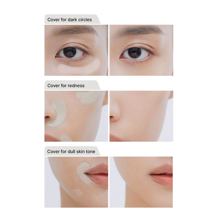 THE SAEM Cover Perfection Triple Pot Concealer - Peaches&Creme Shop Korean Skincare Malta