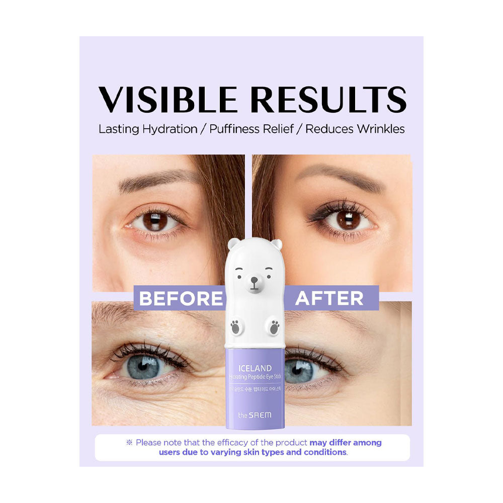 THE SAEM Iceland Hydrating Peptide Eye Stick - Peaches&Creme Shop  Korean Skincare Malta