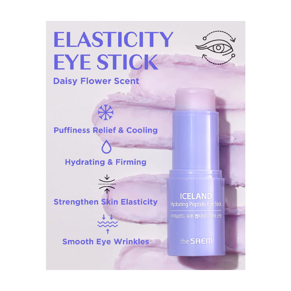 THE SAEM Iceland Hydrating Peptide Eye Stick - Peaches&Creme Shop  Korean Skincare Malta