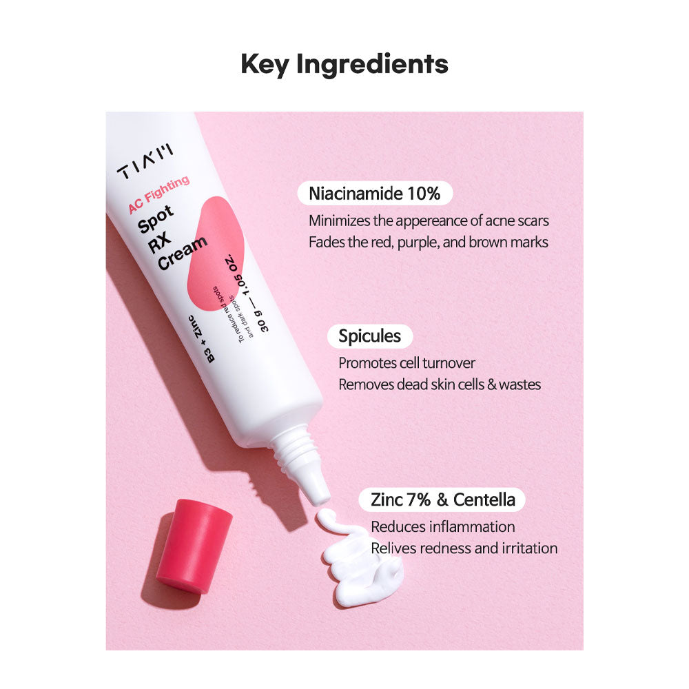 TIA'M AC Fighting Spot Rx Cream - Peaches&Creme Shop Korean Skincare Malta