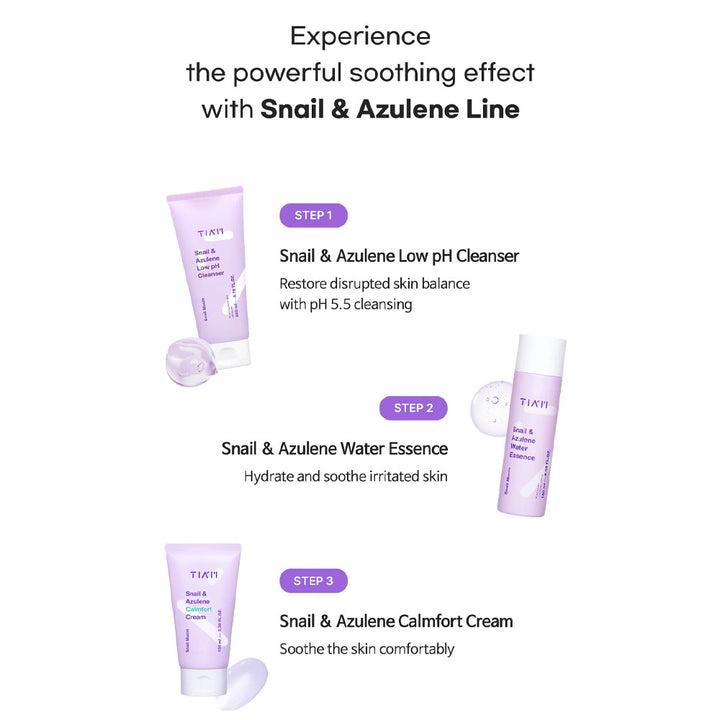 TIA'M Snail & Azulene Calmfort Cream - Peaches&Creme Shop Korean Skincare Malta
