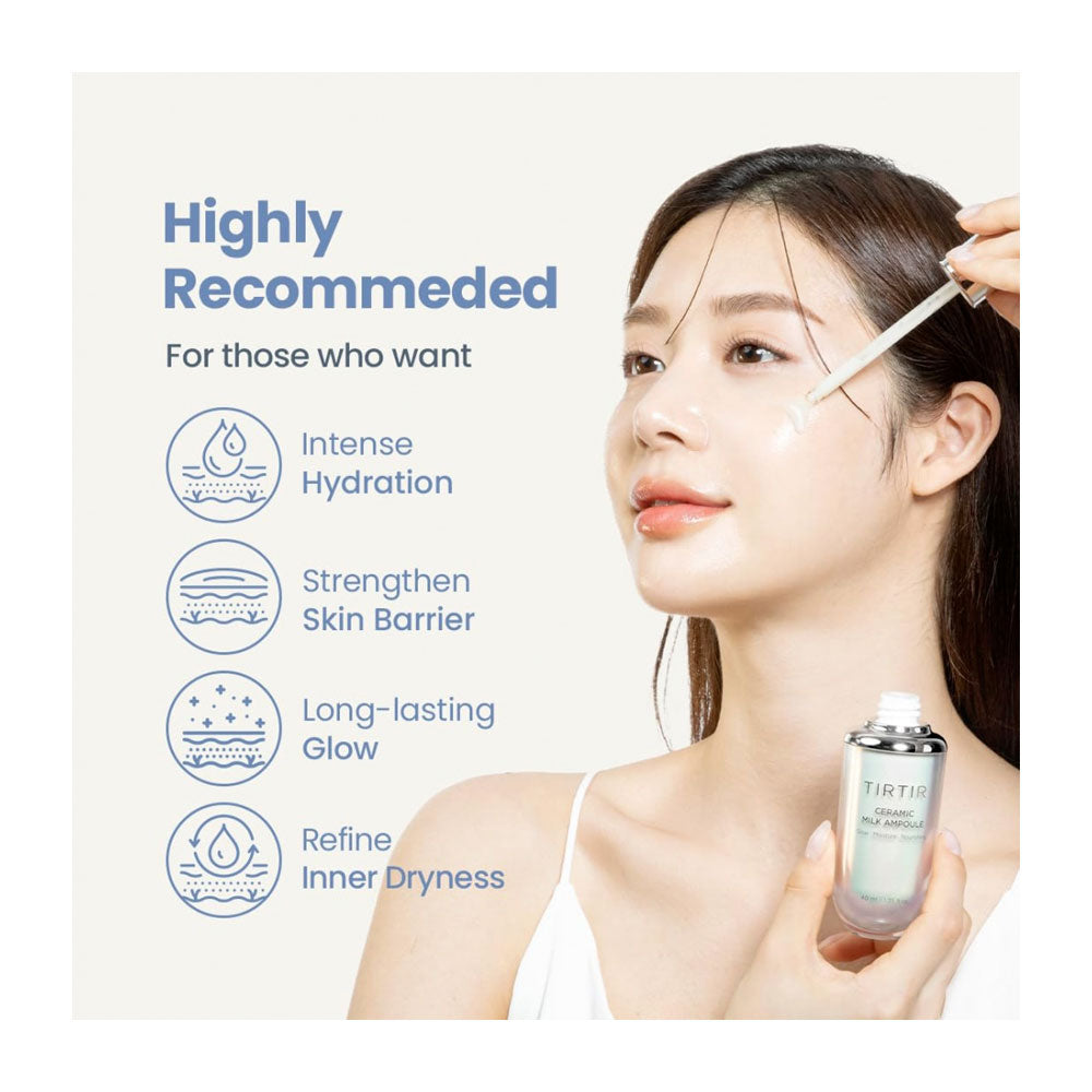 TIRTIR Ceramic Milk Ampoule - Peaches&Creme Shop Korean Skincare Malta