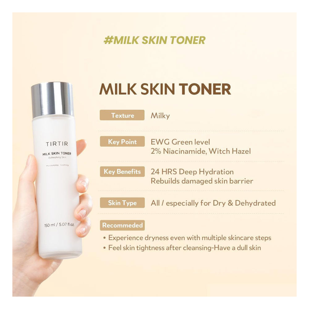 TIRTIR Milk Skin Toner - Peaches&Creme Shop Korean Skincare Malta