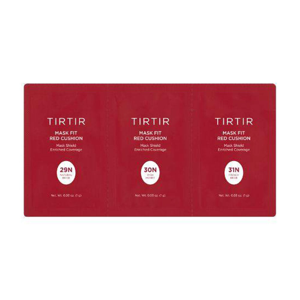 TIRTIR Mask Fit Red Cushion 3-Shade Trial Kit - Peaches&Creme Shop Korean Skincare Malta