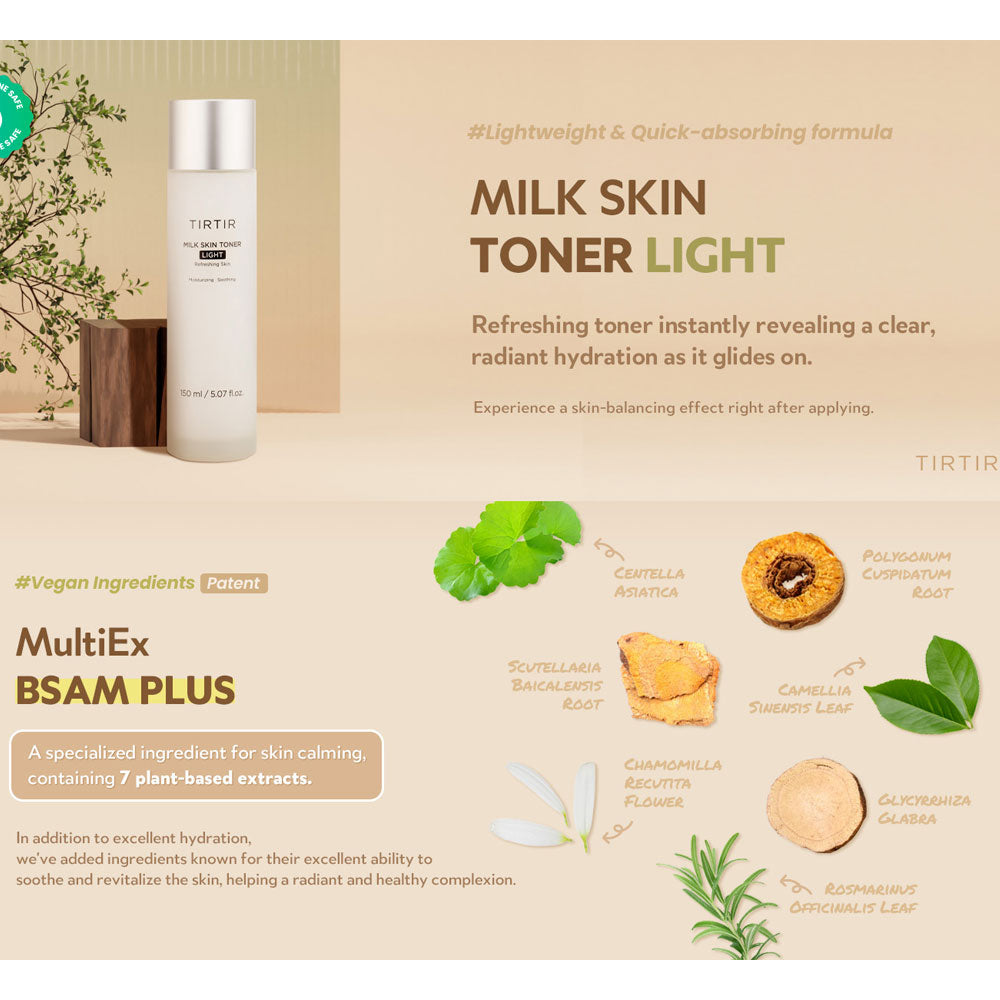 TIRTIR Milk Skin Toner LIGHT - Peaches&Creme Shop Korean Skincare Malta