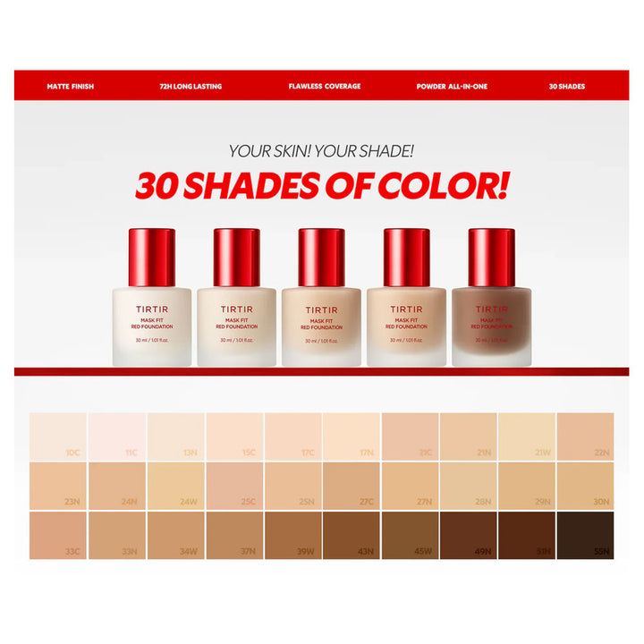 TIRTIR Mask Fit Red Foundation - Peaches&Creme Shop Korean Skincare Malta