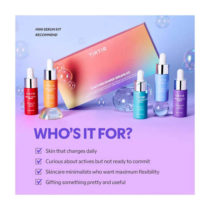 TIRTIR 5 Actives Power Serums Kit - Peaches&Creme Shop Korean Skincare Malta