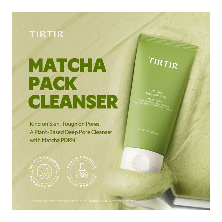 TIRTIR Matcha Pack Cleanser - Peaches&amp;Creme Shop Korean Skincare Malta