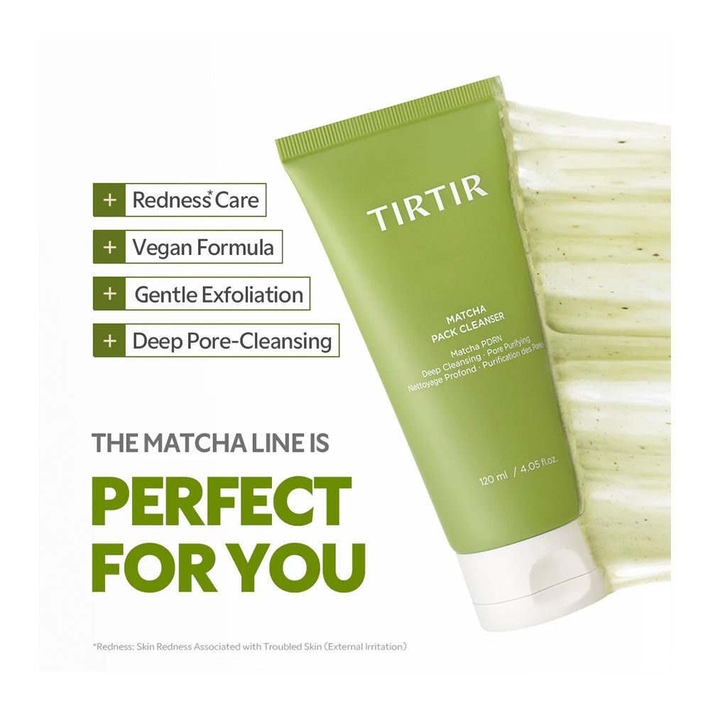 TIRTIR Matcha Pack Cleanser - Peaches&amp;Creme Shop Korean Skincare Malta