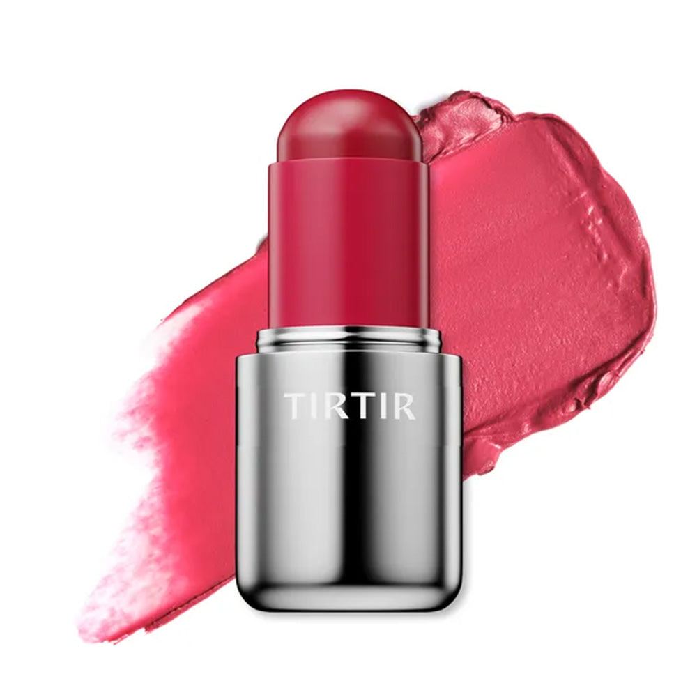 Red lipstick with silver base and &