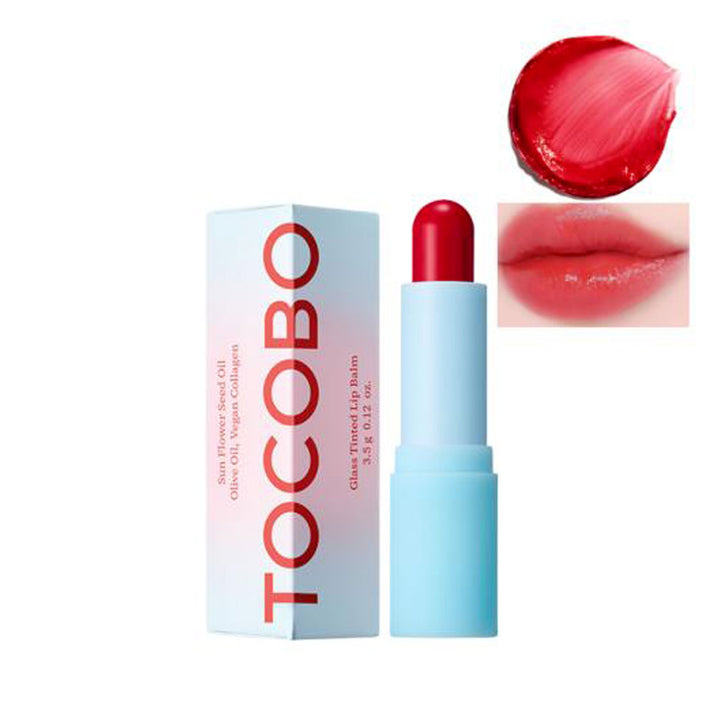 TOCOBO Glass Tinted Lip Balm - Peaches&Creme Shop Korean Skincare Malta
