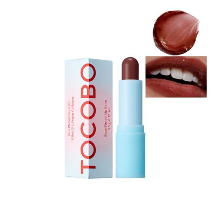 TOCOBO Glass Tinted Lip Balm - Peaches&Creme Shop Korean Skincare Malta