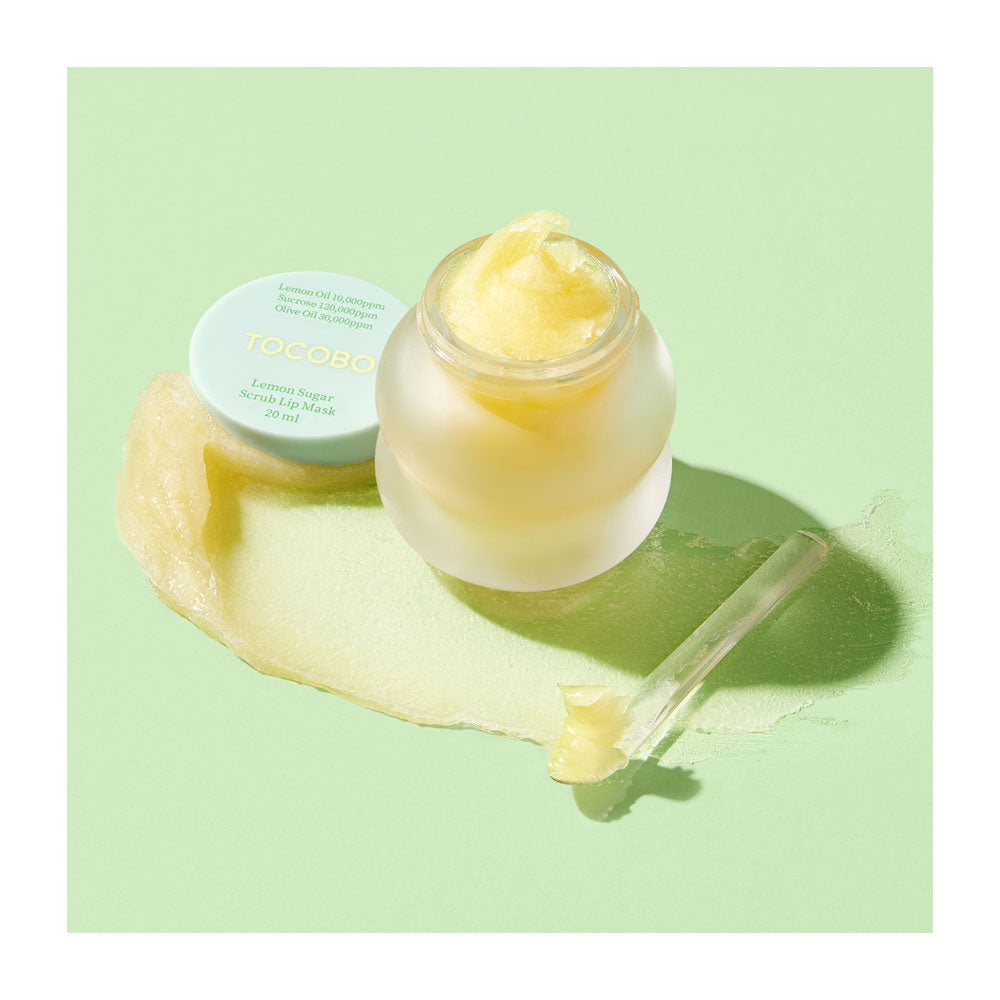 TOCOBO Lemon Sugar Scrub Lip Mask - Peaches&Creme Shop Korean Skincare Malta