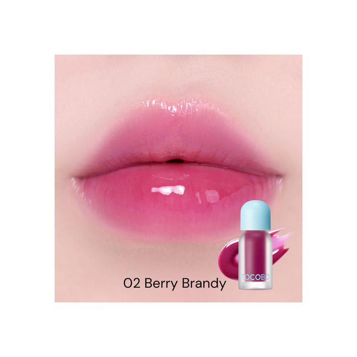 TOCOBO Juicy Berry Plumping Lip Oil Glam Max - Peaches&Creme Shop Korean Skincare Malta