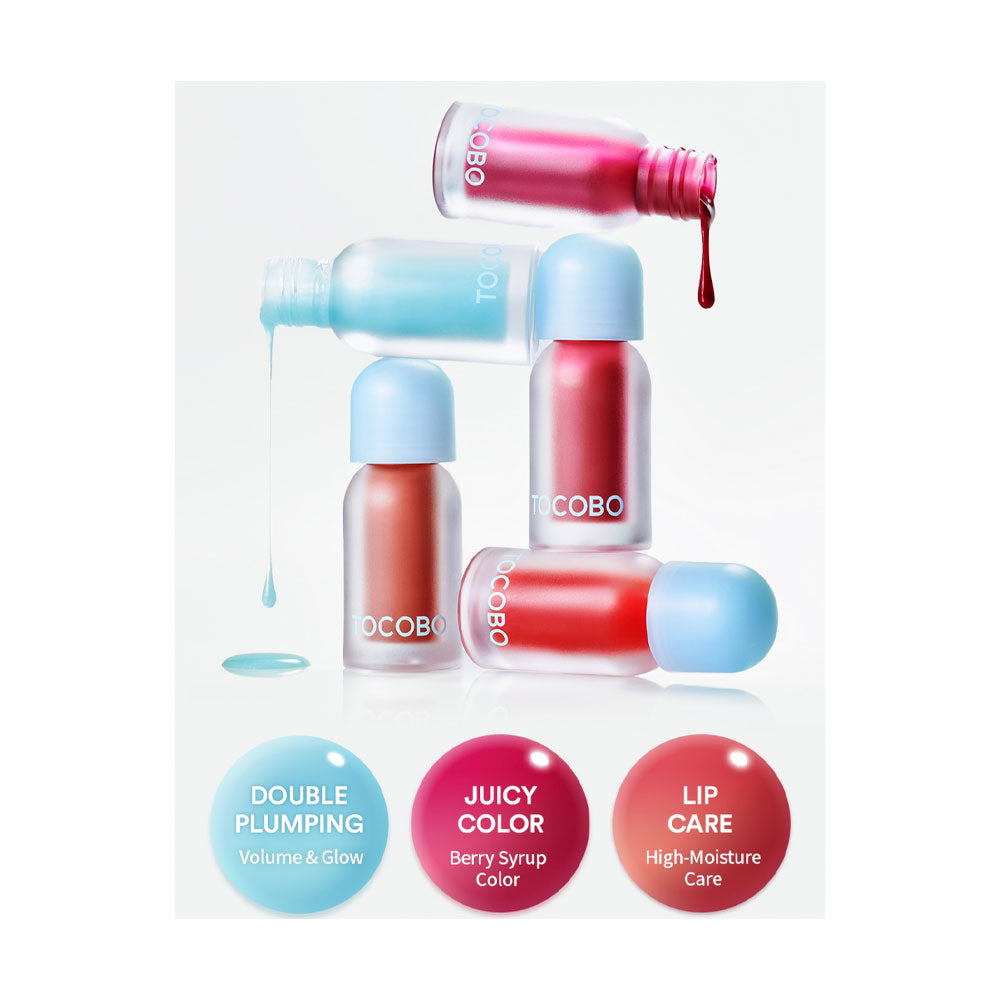 TOCOBO Juicy Berry Plumping Lip Oil Glam Max - Peaches&Creme Shop Korean Skincare Malta