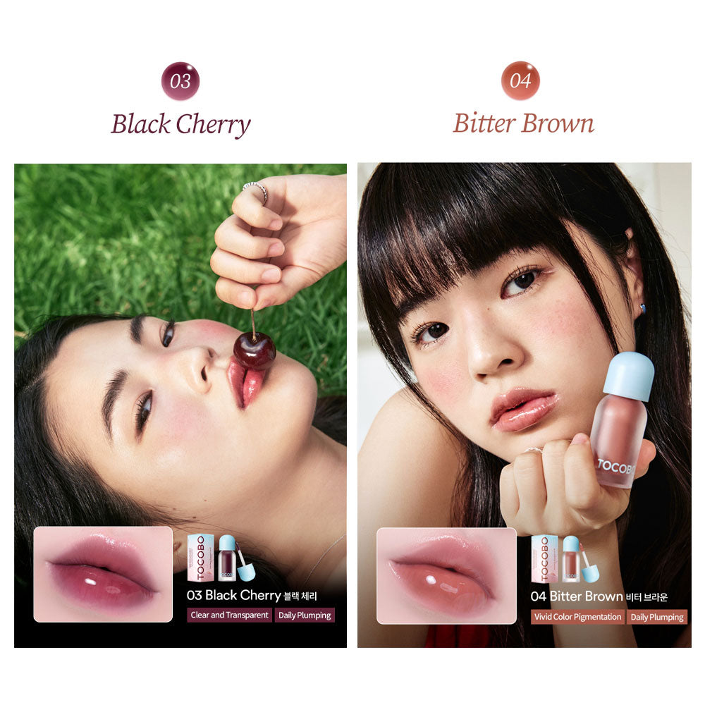 TOCOBO Juicy Berry Plumping Lip Oil Glam Max - Peaches&Creme Shop Korean Skincare Malta