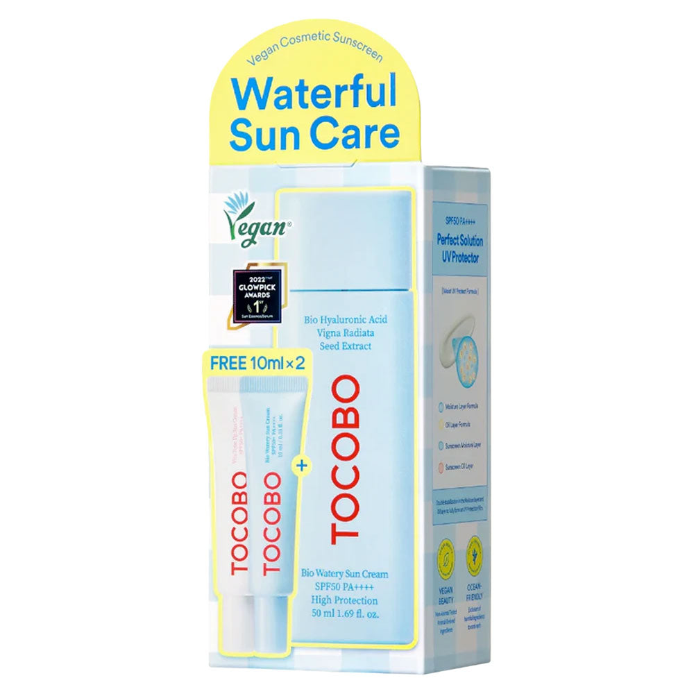 TOCOBO Bio Watery Sun Cream - Peaches&Creme Shop Korean Skincare Malta