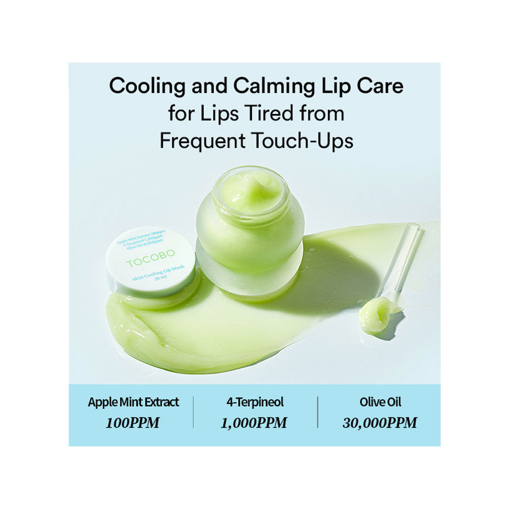 TOCOBO Mint Cooling Lip Mask - Peaches&Creme Shop Korean Skincare Malta