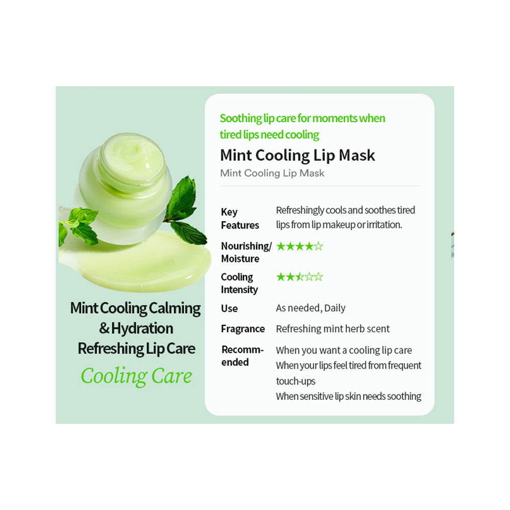 TOCOBO Mint Cooling Lip Mask - Peaches&Creme Shop Korean Skincare Malta