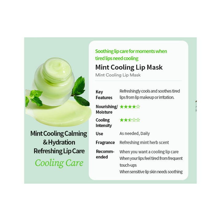 TOCOBO Mint Cooling Lip Mask - Peaches&Creme Shop Korean Skincare Malta